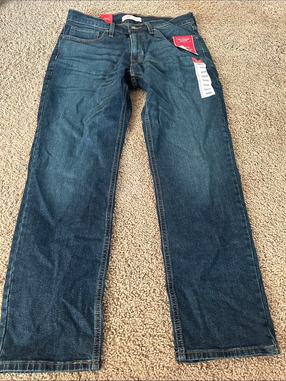 Levi's Men's Straight Jeans in Dark Indigo Blue